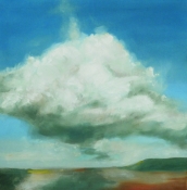 wolken 4, Öl auf Leinwand