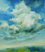 Wolken 5, Öl auf Leinwand