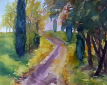 Im Süden, Aquarell