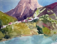 Im Norden 1, Aquarell