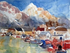 Im Norden 2. Aquarell