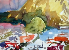 Im Norden 3, Aquarell