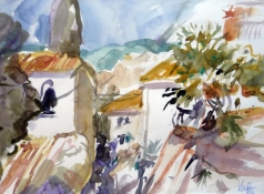 Montecatini, Aquarell