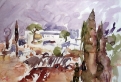 Montecatini, Aquarell