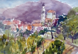 Ligo bei Alassio, Aquarell