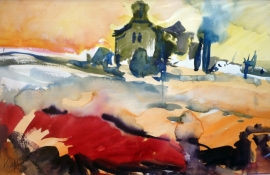 Toscana, Aquarell