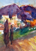 Toscana, Aquarell